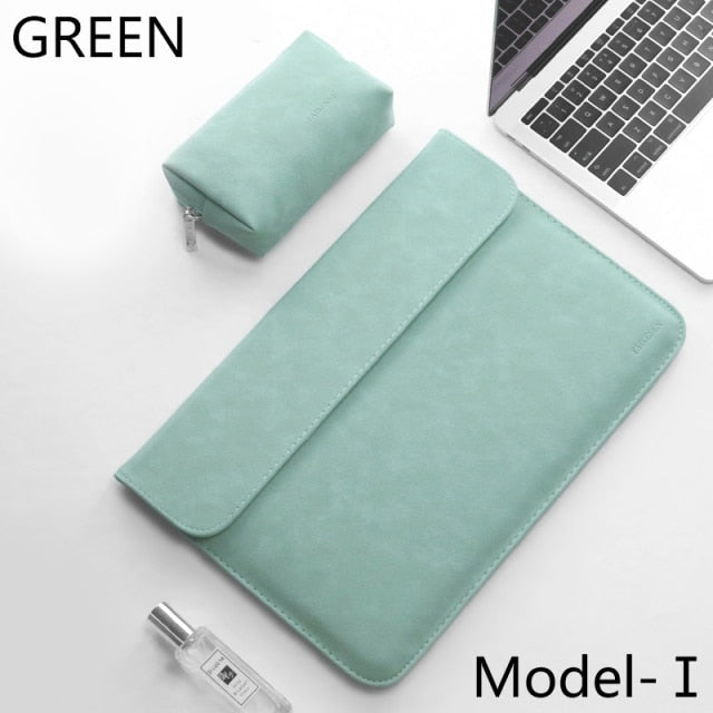 Laptop Sleeve For Macbook Pro 14 PU Leather Protection NEW