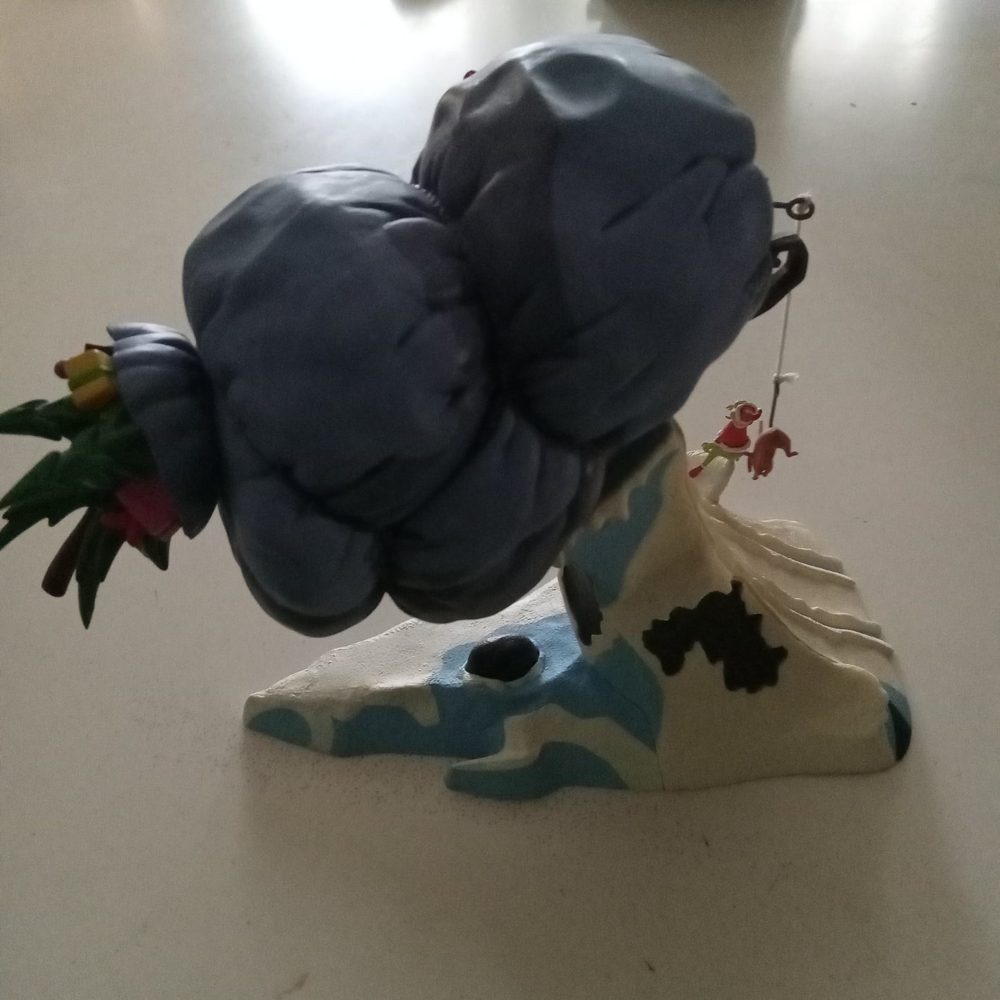 Grinch Who Stole Christmas Shelf/Desk 3D Figure Decoration, Sleigh On Cliff, RARE USED