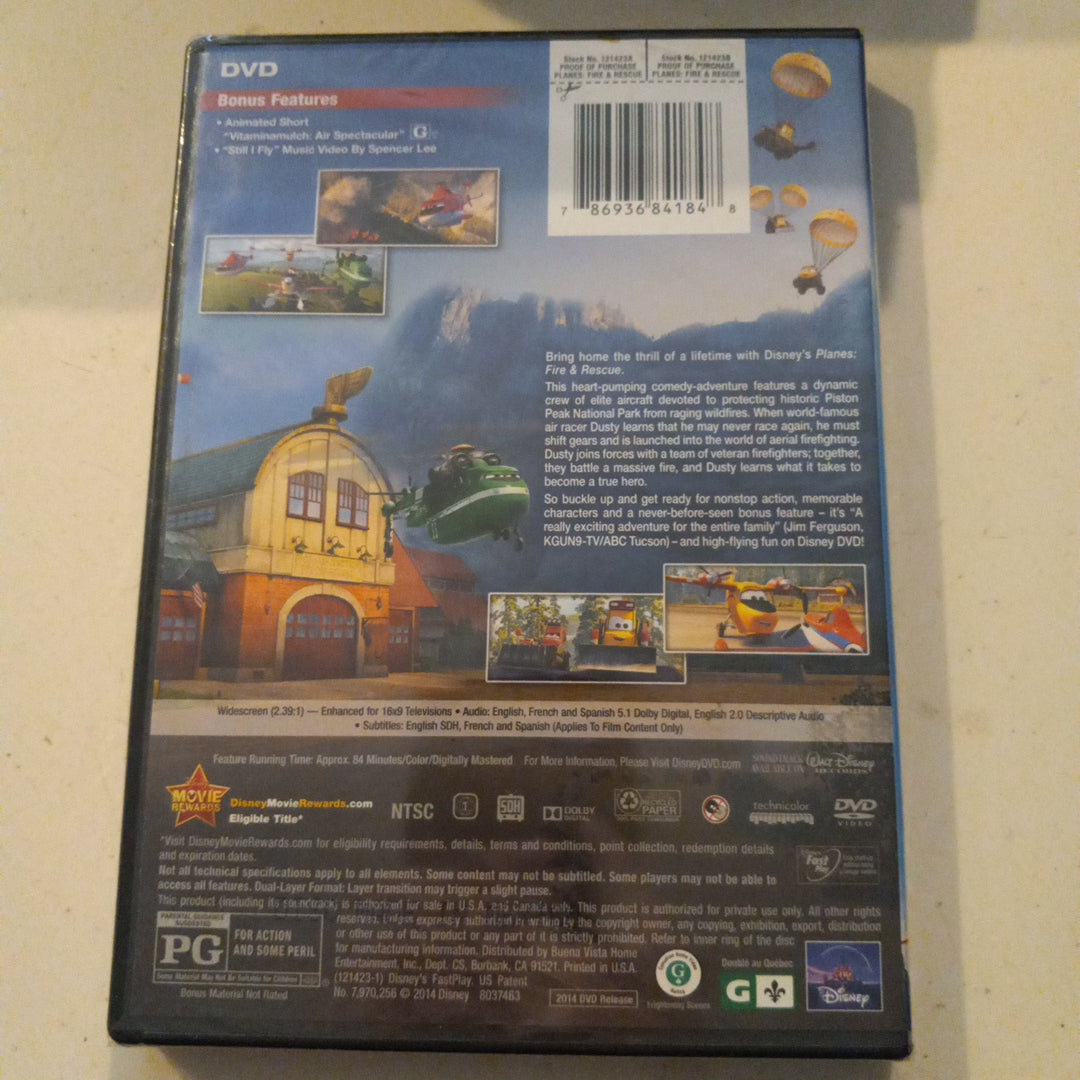 Planes Fire And Rescue, DVD Movie, Widescreen, Rated PG, NEW