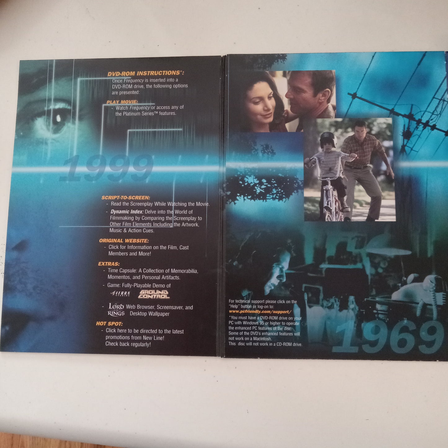 Frequency, DVD Movie, Dennis Quaid Widescreen, Rated PG-13, USED