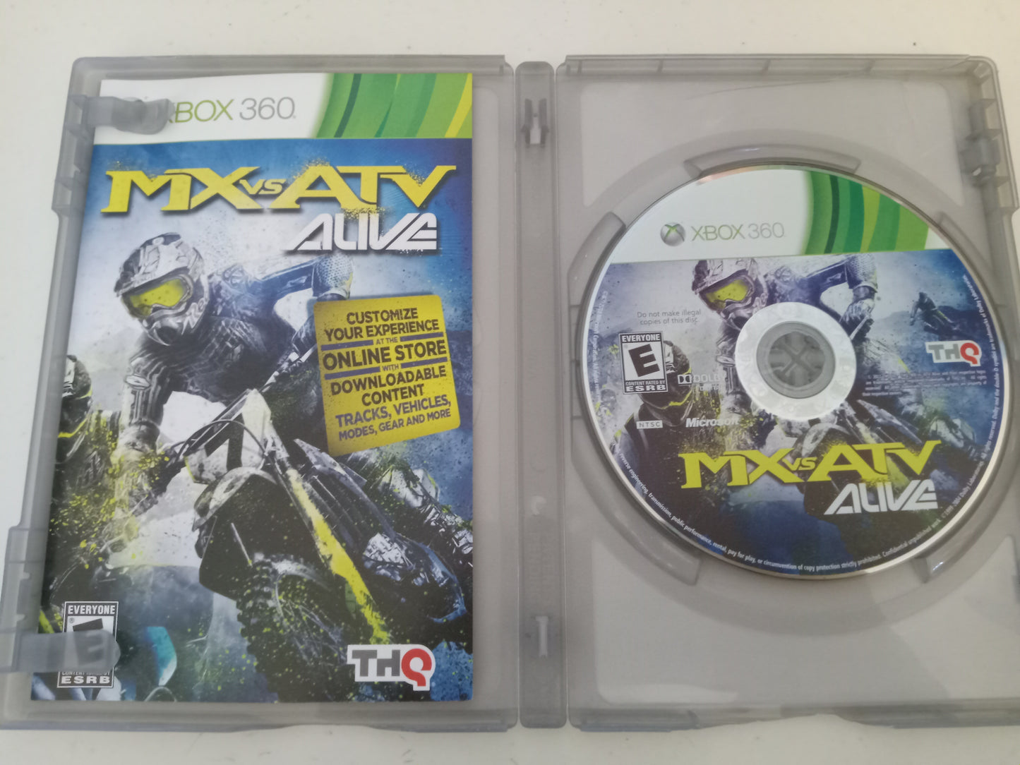MX vs ATV Alive Xbox 360 Video Game, Rated E, USED
