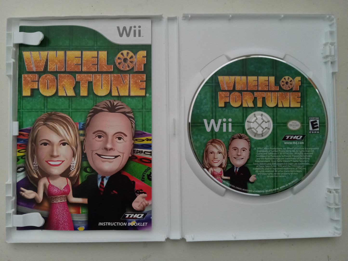 Wheel of Fortune Wii Video Game, Rated E, USED