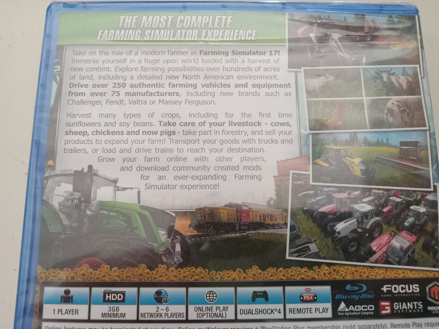 Farming Simulator 17 Playstation 4 PS4 Video Game, Rated E, NEW