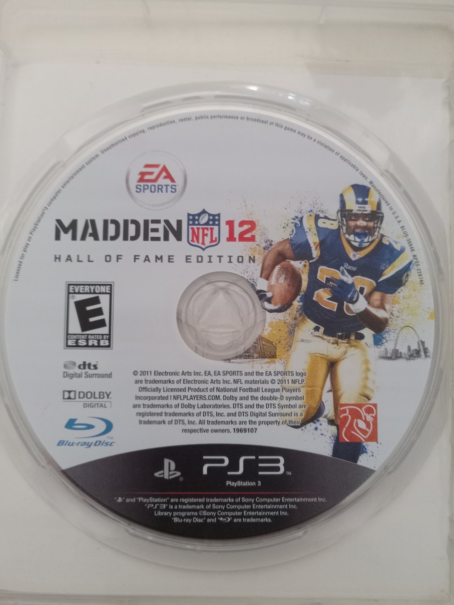 Madden NFL 12 Playstation 3 PS3 Video Game EA Sports, Rated E, USED