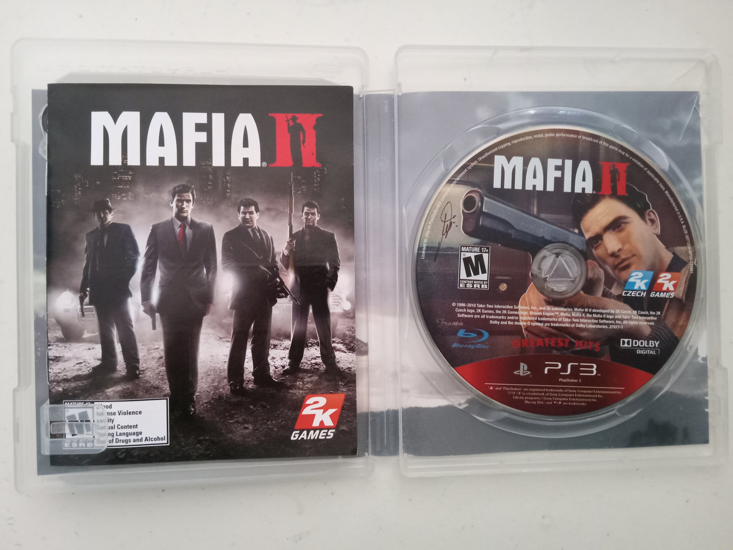 Mafia II The Betrayal of Jimmy Playstation 3 PS3 Video Game, Rated M, USED