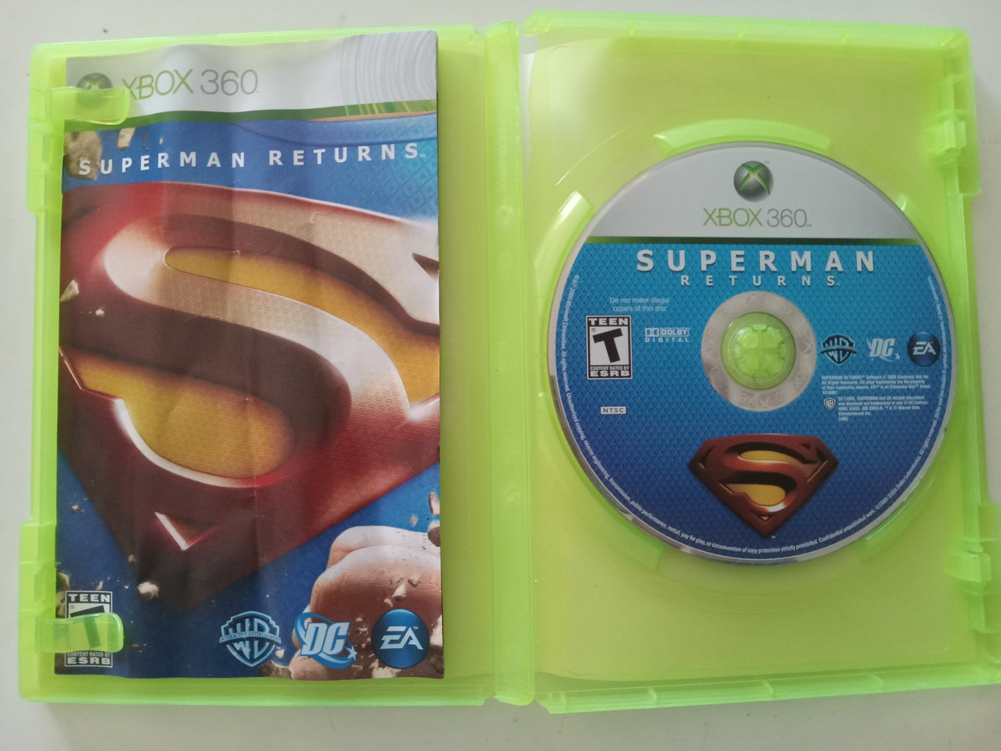 Superman Returns Xbox 360 Video Game, Rated T, USED