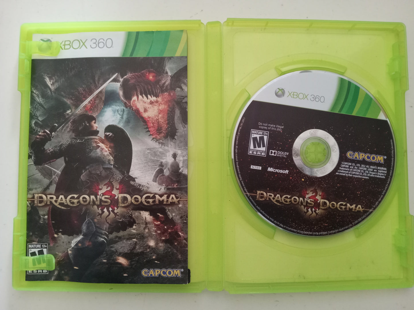 Dragons Dogma, Xbox 360 Video Game, Rated M, USED