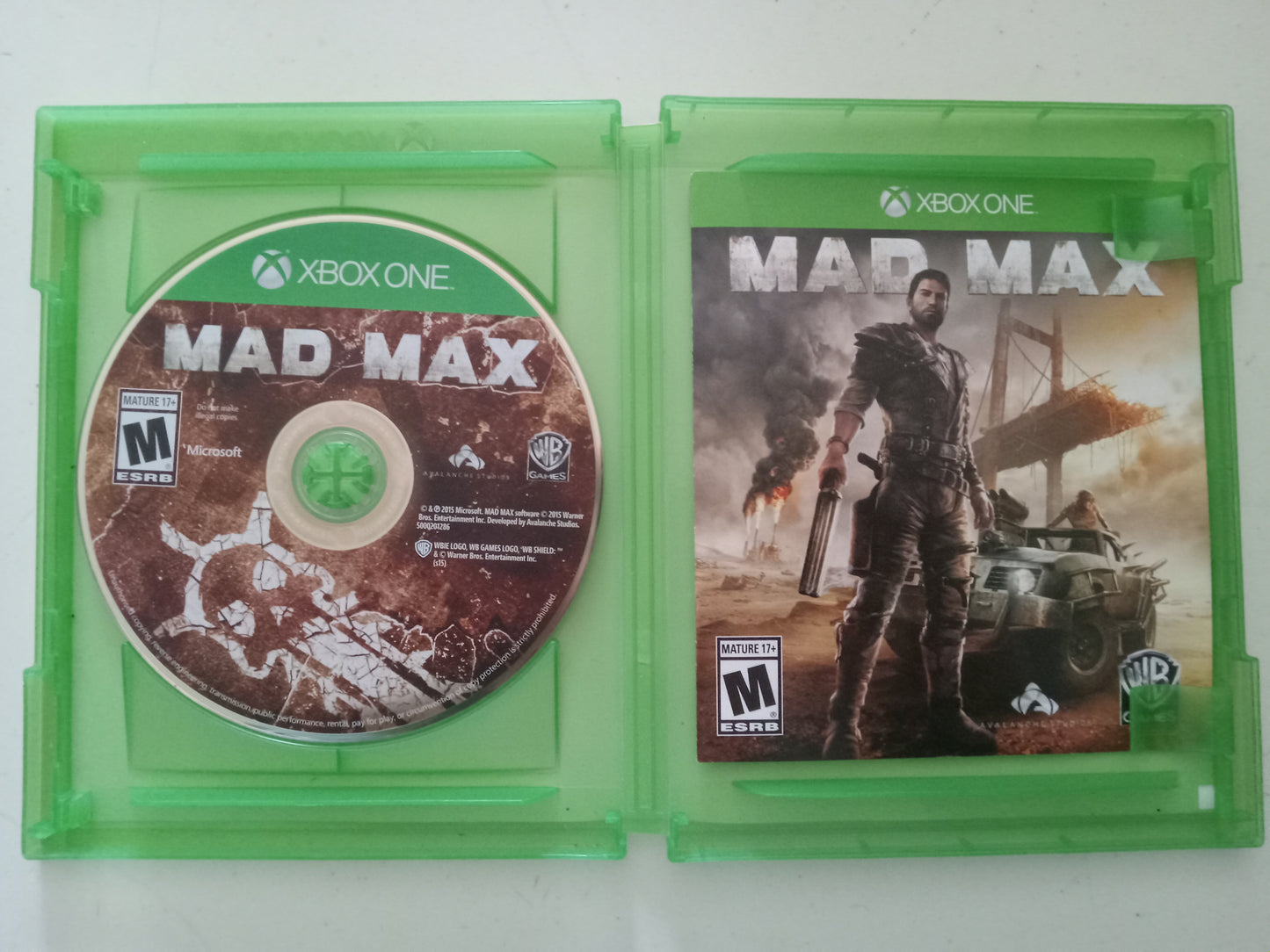 Mad Max, Xbox One Video Game, Rated M, USED