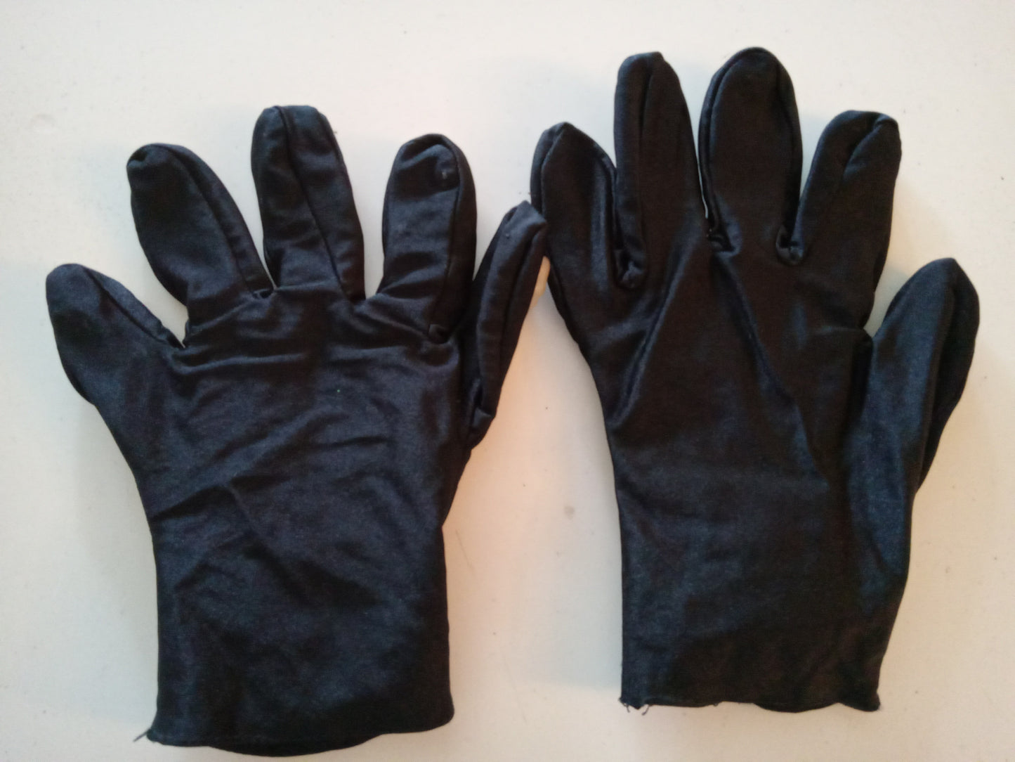 Skeleton Hands Gloves LED light up Illuminated Boney Finders Halloween Costume Accessory USED