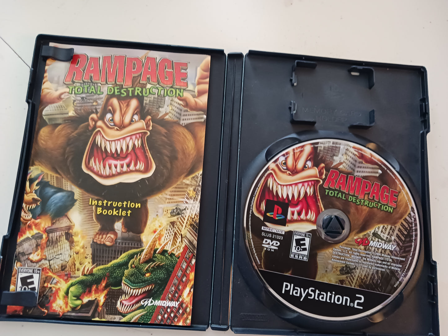 Rampage Total Destruction, Playstation 2 PS2 Video Game, Rated E10, USED