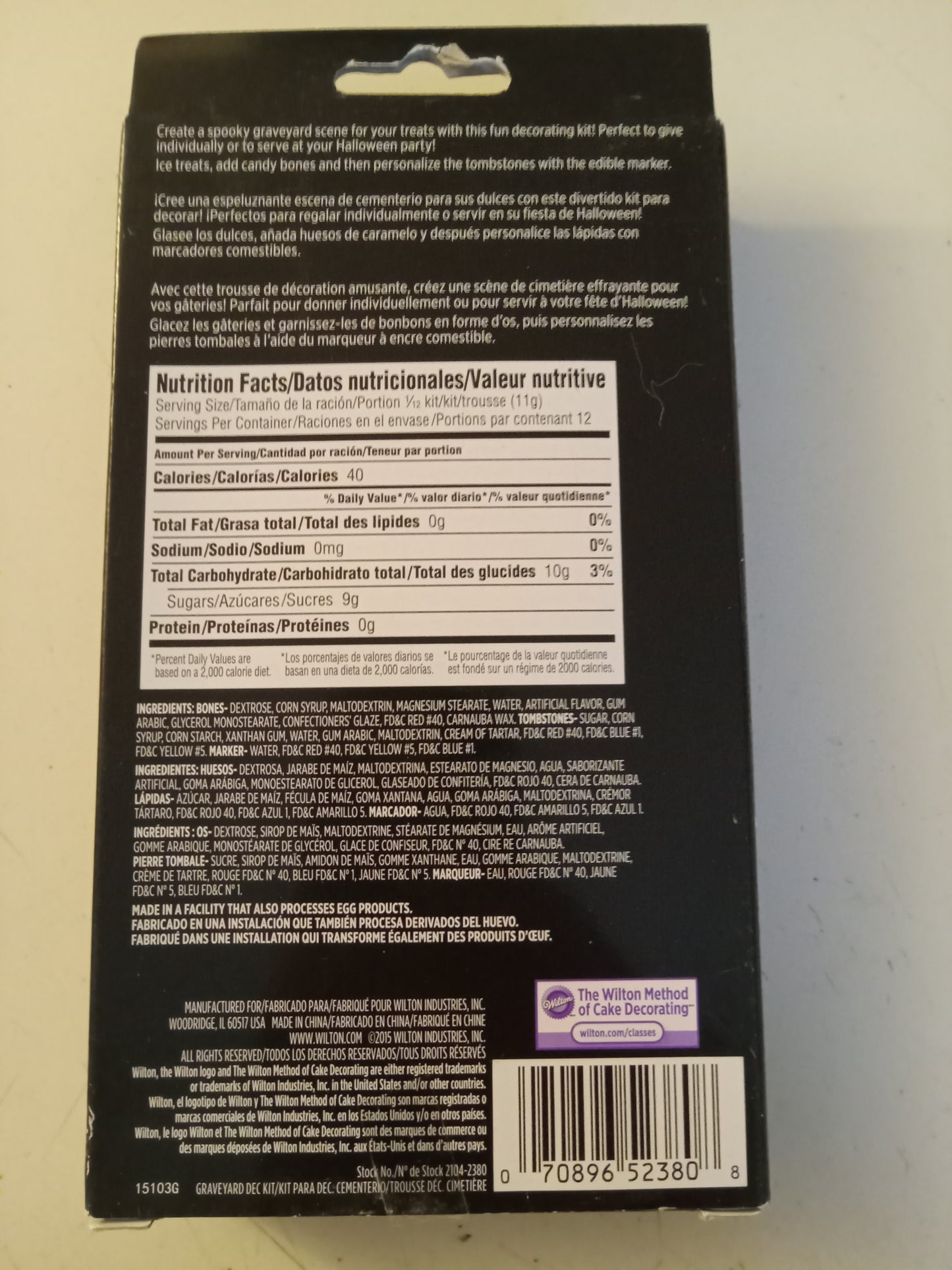 Tombstones & Bones Icing Wilson Cupcake Cookies Cake Decorations Halloween Fun, NEW