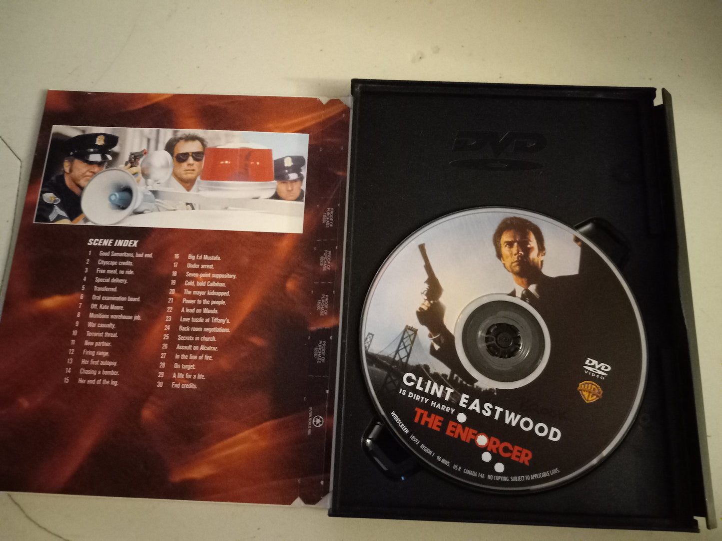 Dirty Harry The Enforcer, DVD Movie, Widescreen, Rated R, Rare USED