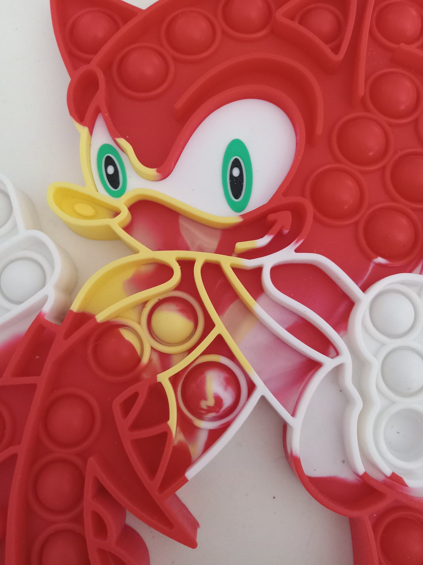 Red Sonic the Hedgehog Large Pop-it Sensory Activity Toy 43 Sockets, Rare, USED