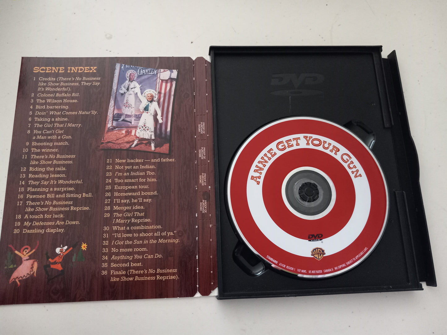 Annie Get Your Gun, DVD Movie, Not Rated, Fullscreen Color, Rare, USED