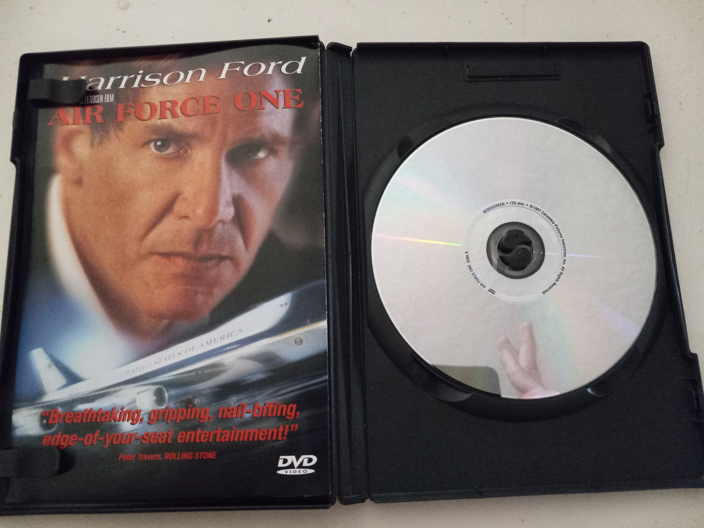 Air Force One, Harrison Ford, Widescreen/Fullscreen, DVD Movie, Rated R, USED