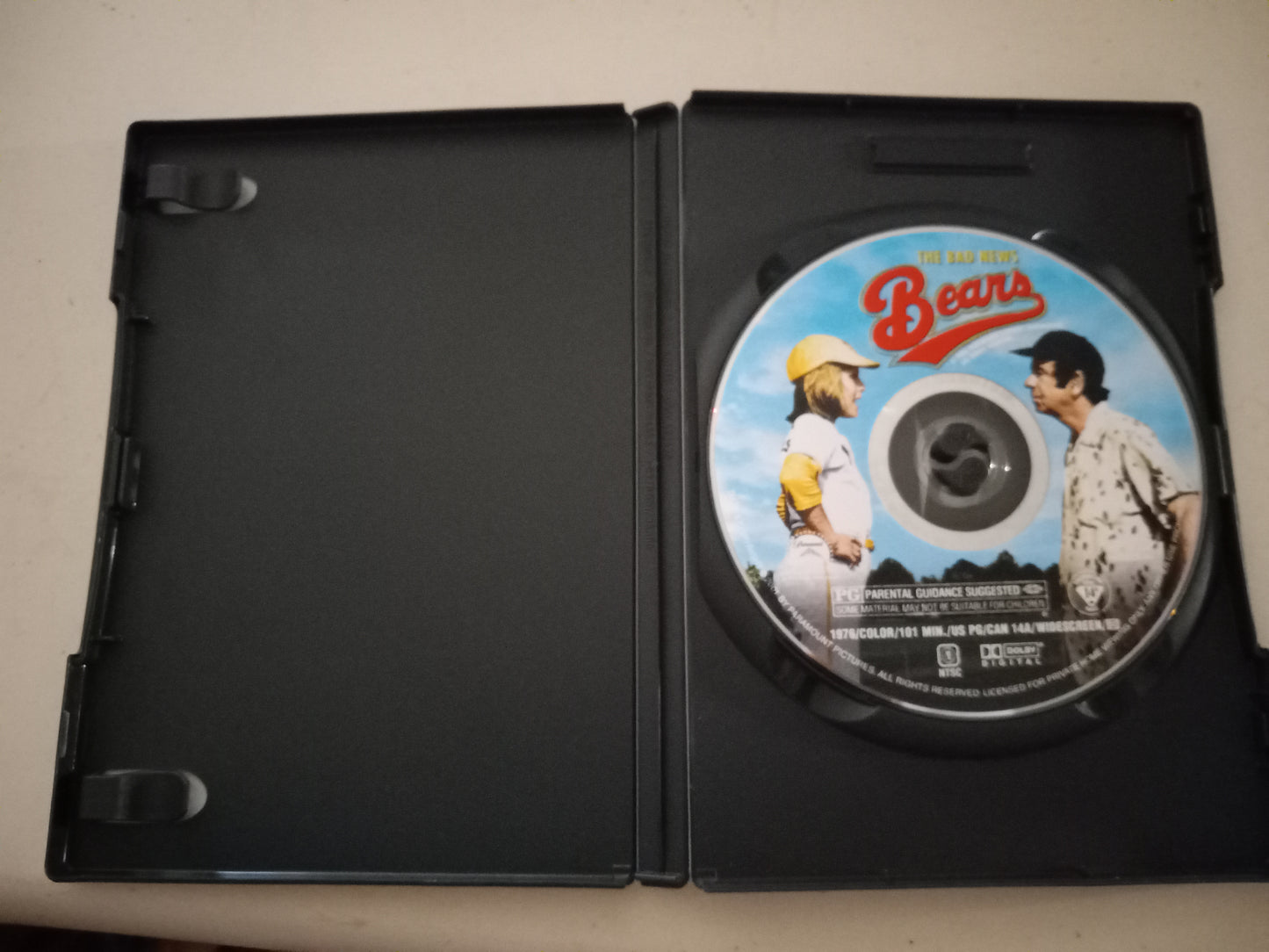 The Bad News Bears, 1976, Walter Matthau, DVD Movie, Widescreen, Rated PG, Rare, USED.