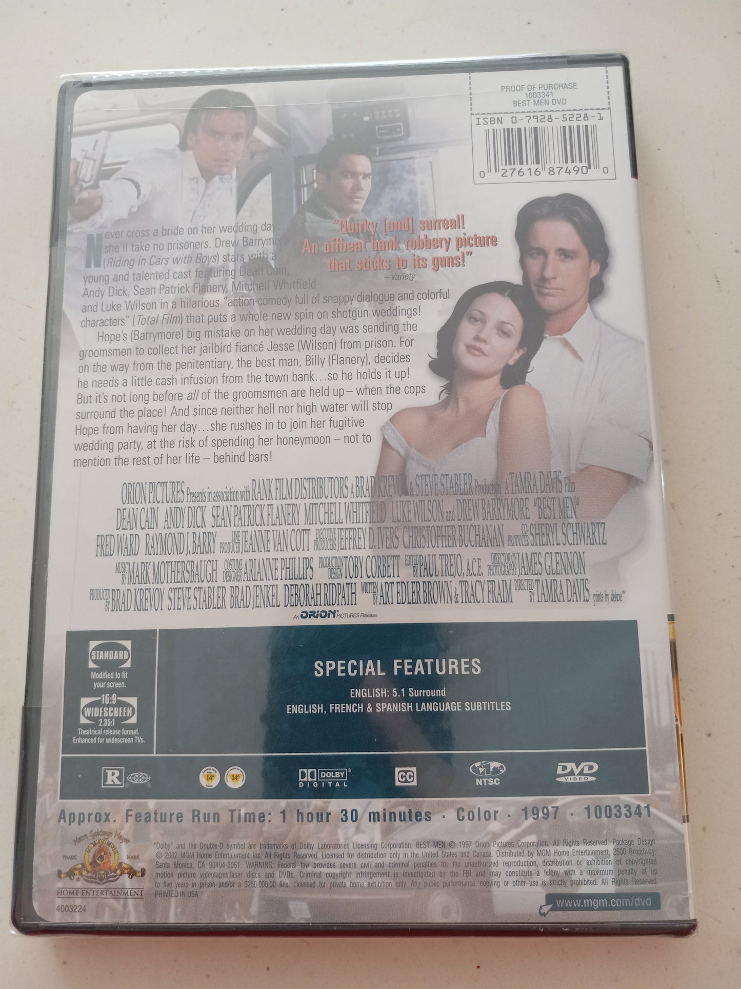 Best Men, DVD Movie, Widescreen, Rated R, Rare NEW