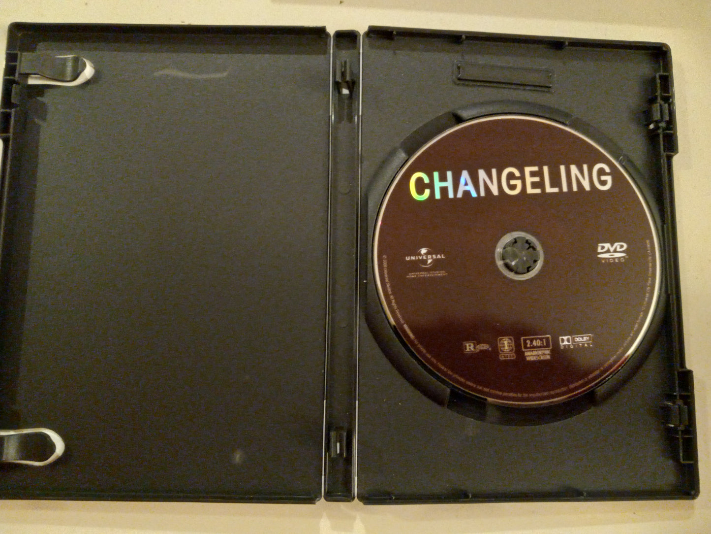 Changeling, DVD Movie, Widescreen, Rated R, USED
