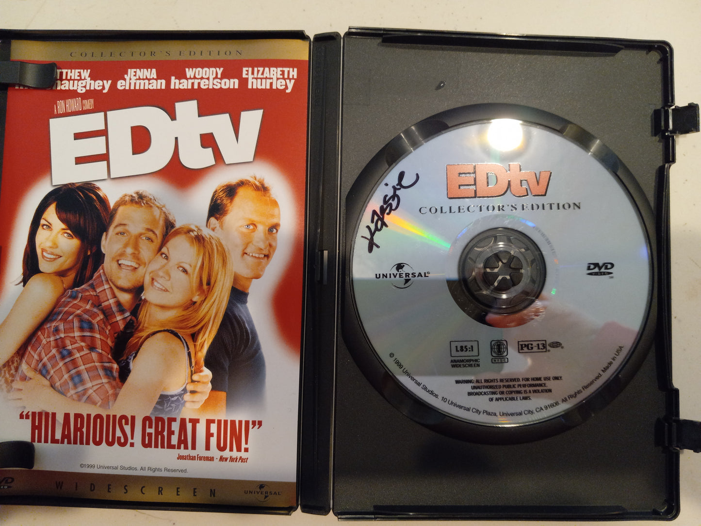 EDtv, Collector's Ed. DVD Movie, Widescreen, Rated PG-13, USED