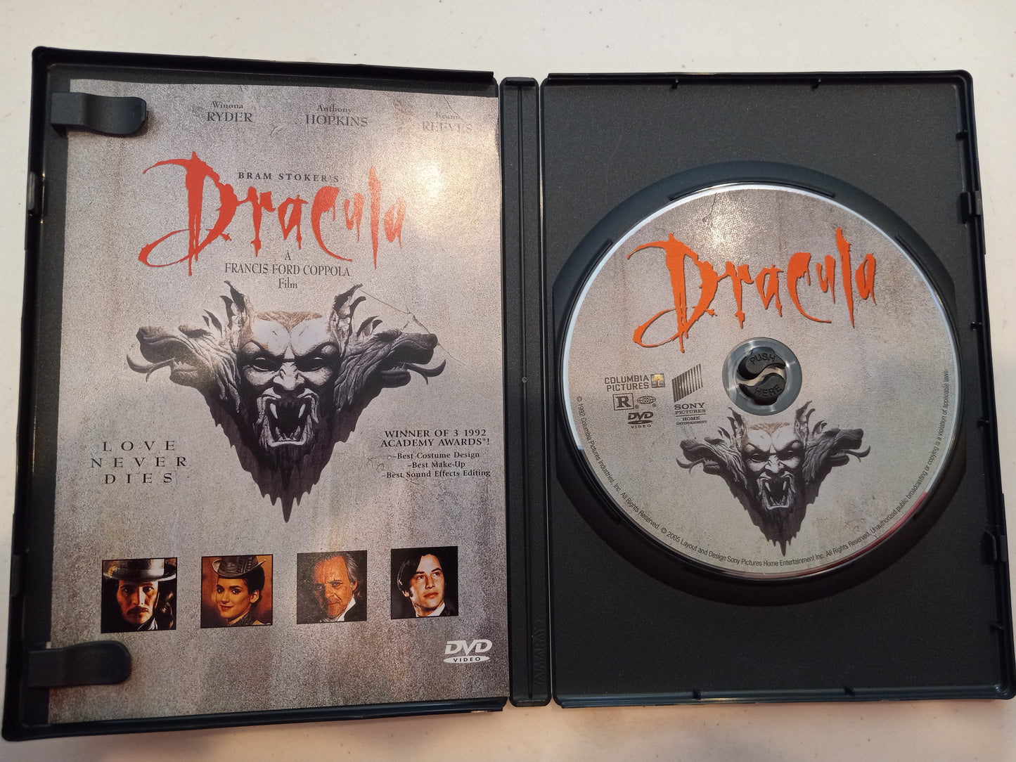 Dracula, DVD Movie, Widescreen, Rated R, USED