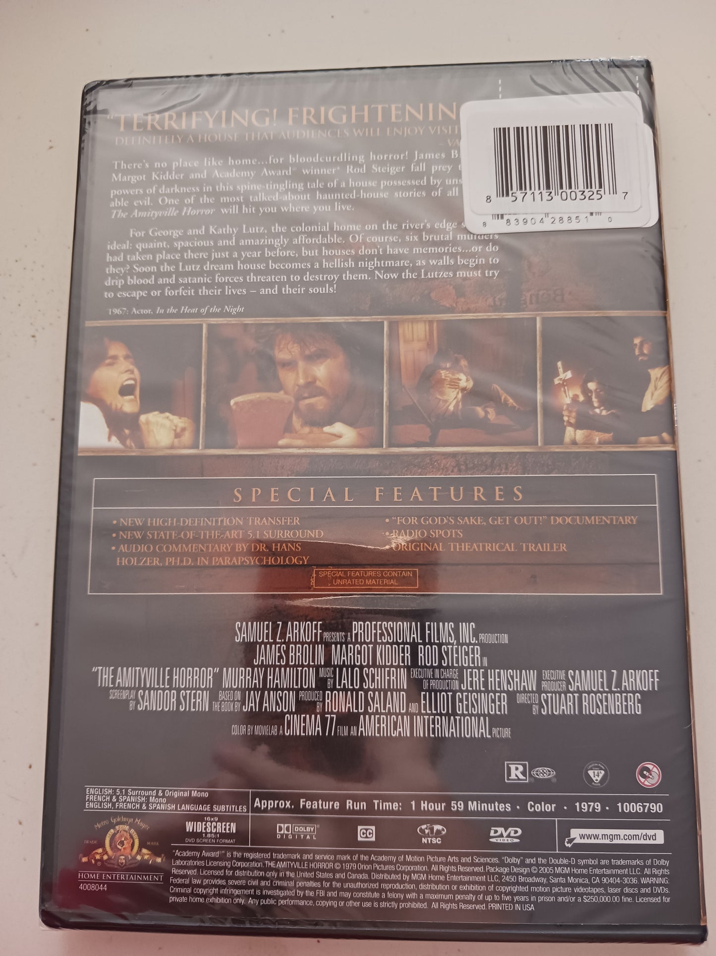 The Amityville Horror, 1979 DVD Movie, James Brolin Widescreen, Rated R, Rare NEW