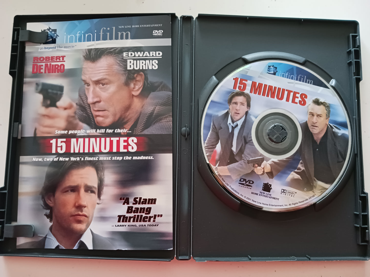 15 Fifteen Minutes, DVD Movie, Rated R, Widescreen, USED.