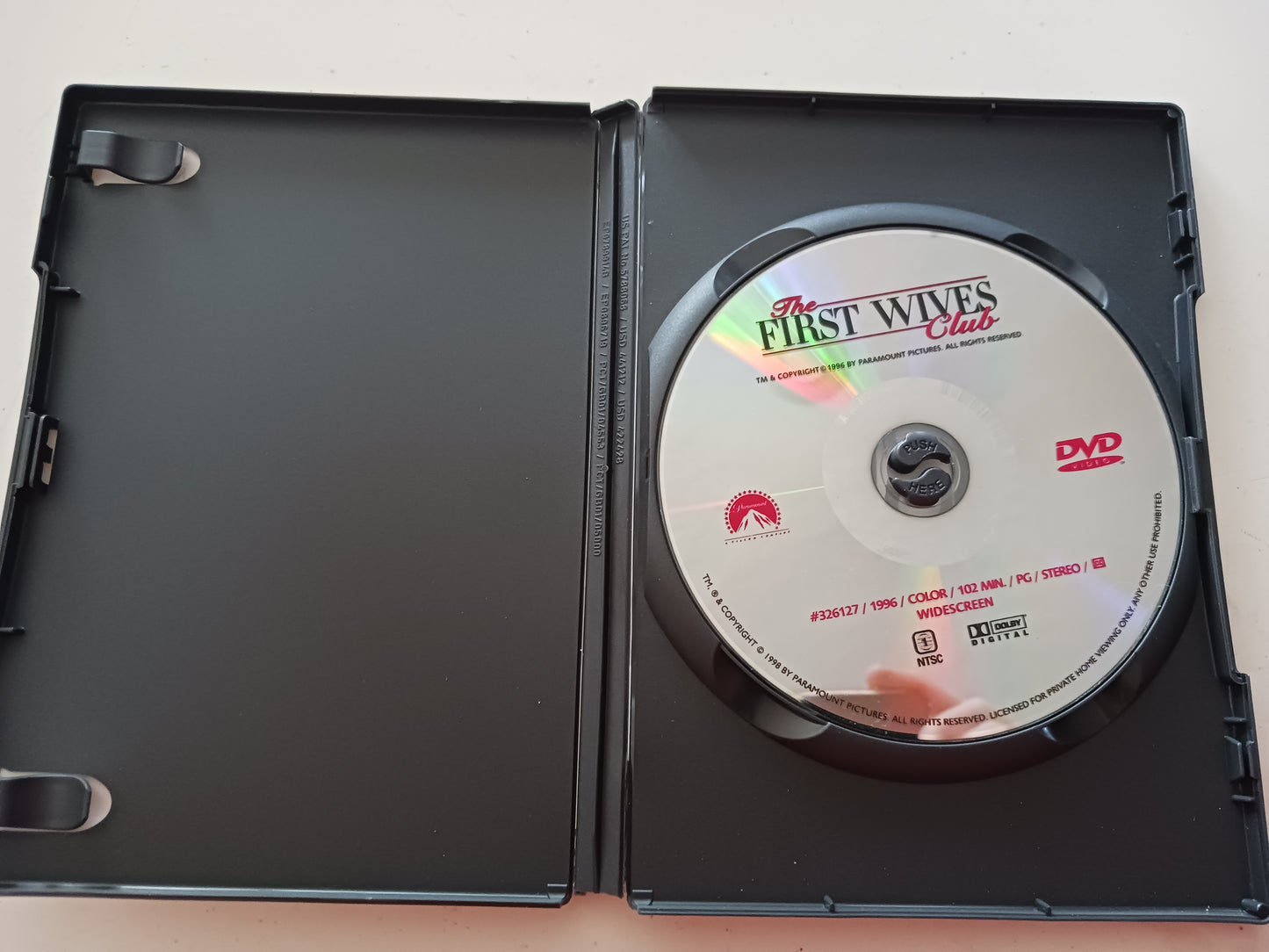 The First Wives Club, DVD Movie, Widescreen, Rated PG, USED
