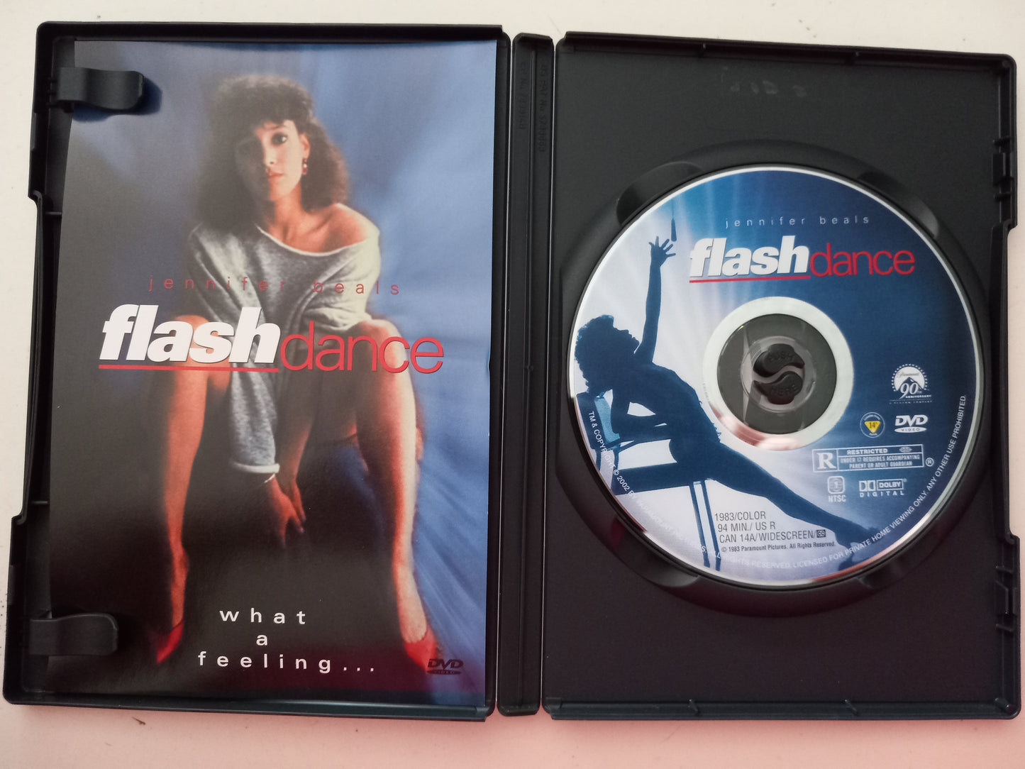 Flash Dance, DVD Movie, Widescreen, Rated R, USED