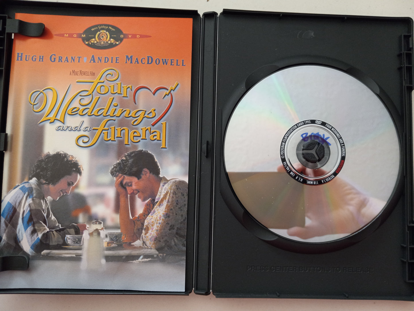 Four Weddings And A Funeral, DVD Movie, Widescreen, Rated R, USED