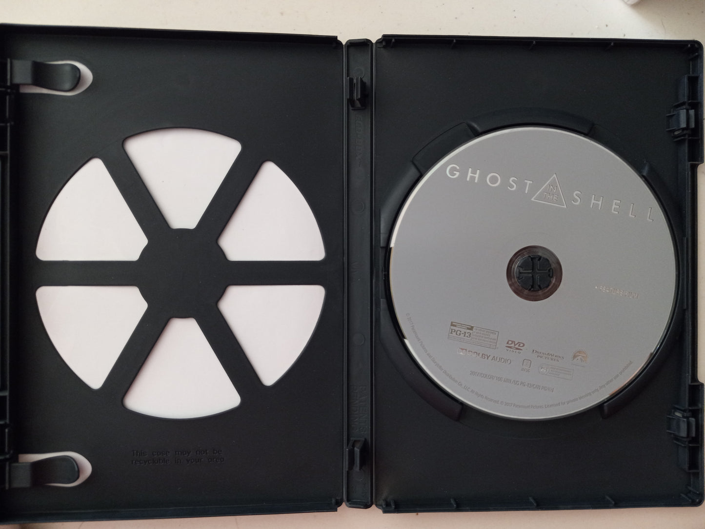 Ghost In A Shell, DVD Movie, Widescreen, Rated PG-13, USED