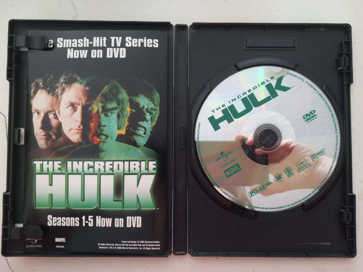 The Incredible Hulk, DVD Movie, Edward Norton Widescreen, Rated PG-13, USED.
