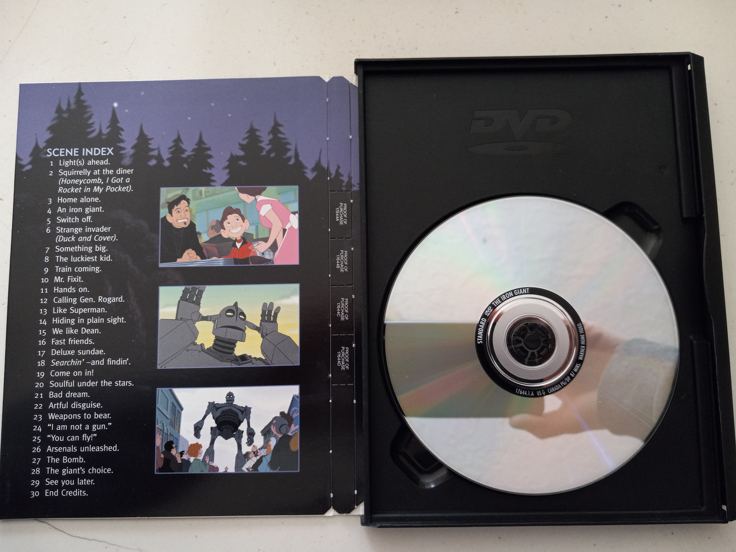 The Iron Giant, DVD Movie, Widescreen, Rated PG, USED