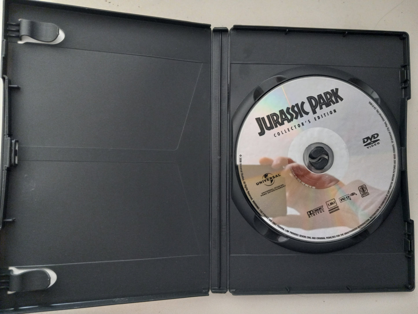 Jurassic Park, Collector's Edition, DVD Movie, Widescreen, Rated PG-13, USED