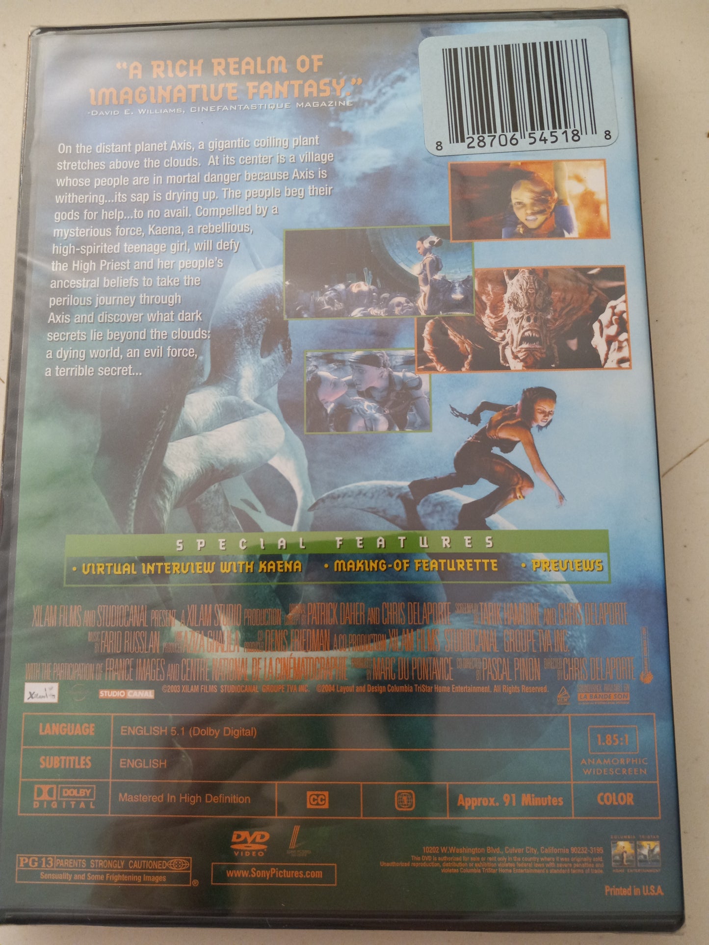 Kaena The Prophecy, DVD Movie, Widescreen, Rated PG-13, NEW