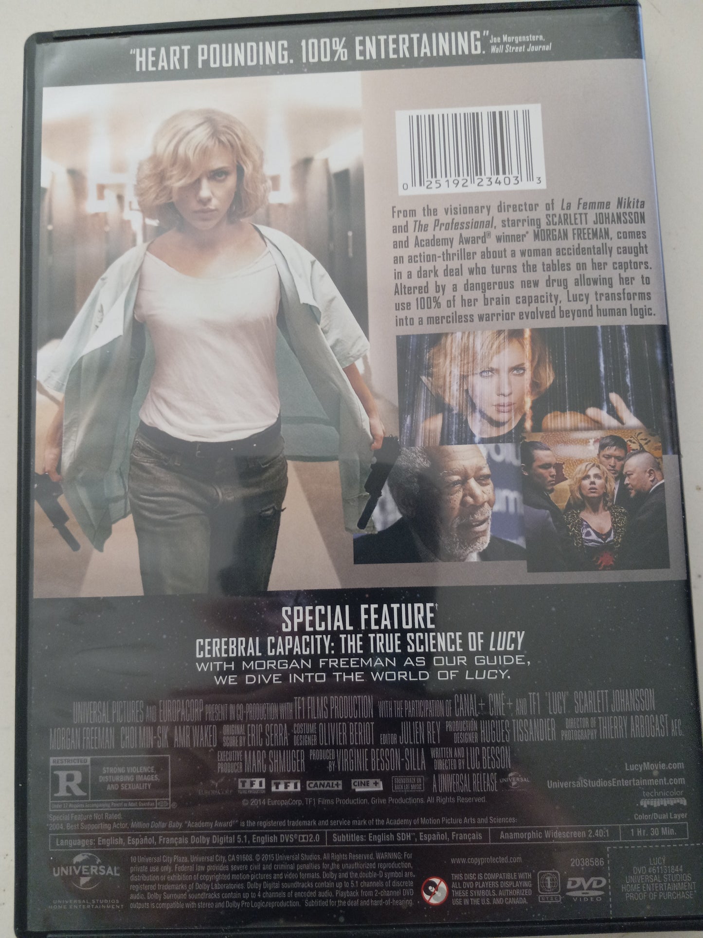 Lucy, DVD Movie, Widescreen, Rated R, USED
