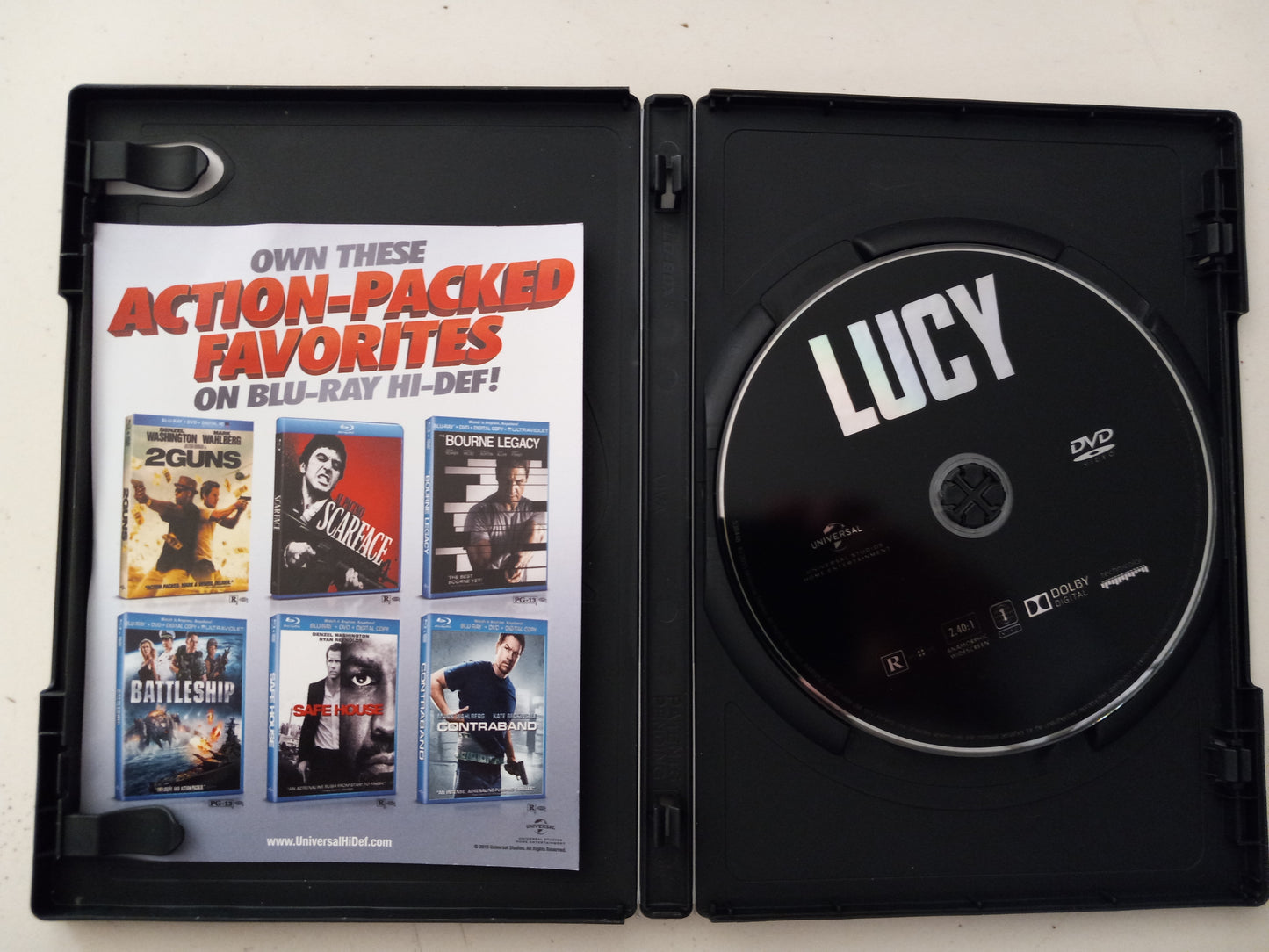 Lucy, DVD Movie, Widescreen, Rated R, USED