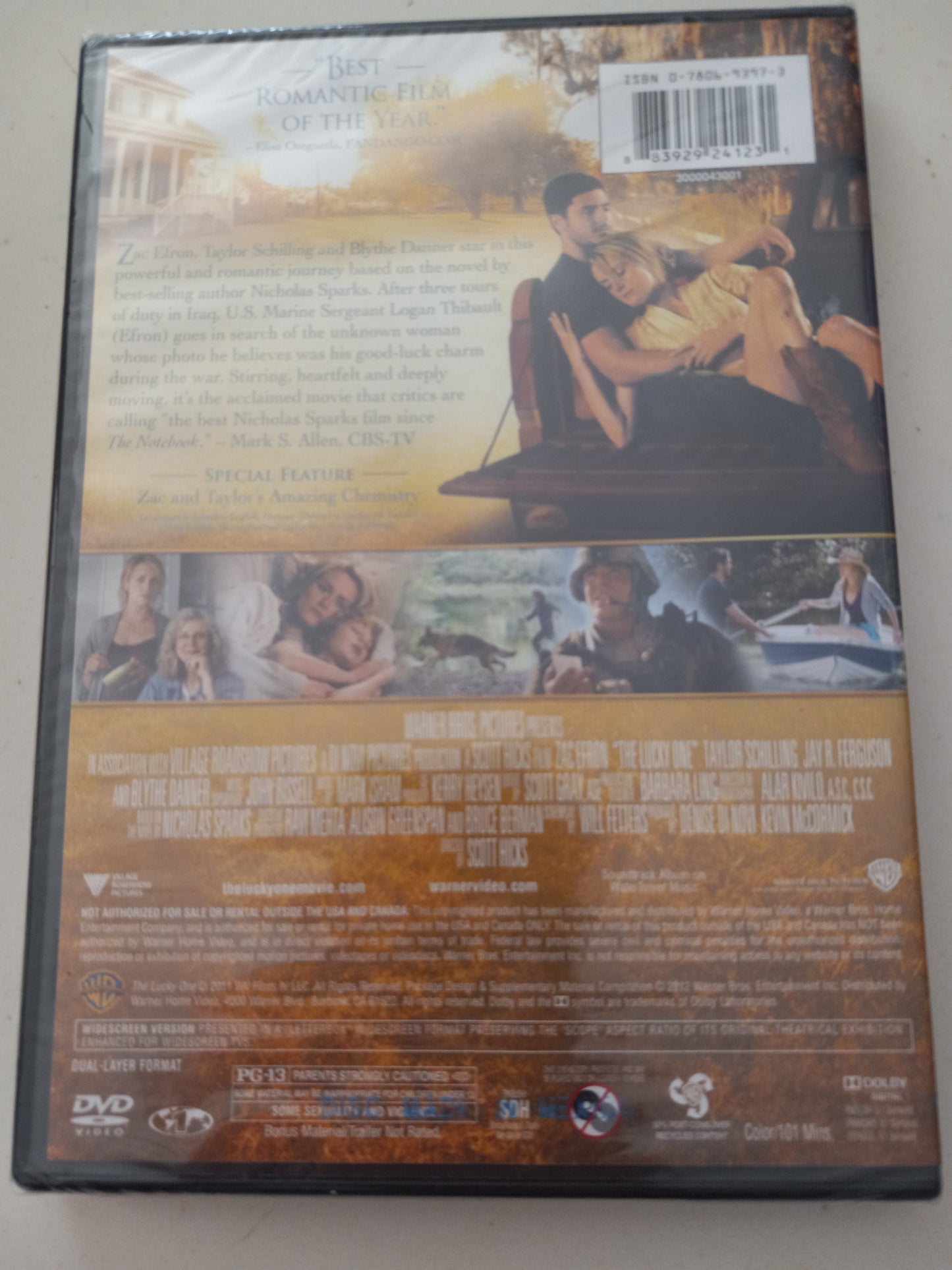 The Lucky One, DVD Movie, Widescreen, Rated PG-13, NEW/USED