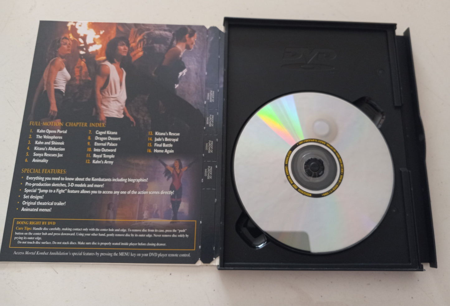 Mortal Kombat Annihilation, DVD Movie Widescreen, Rated PG-13, USED