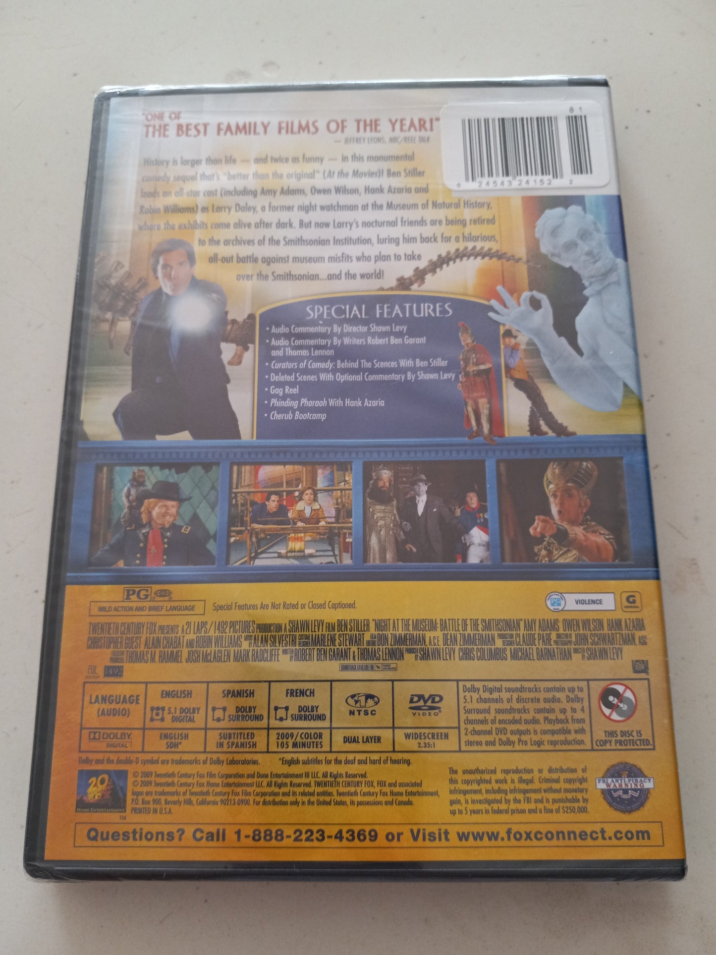 Night At The Museum II, Battle of the Smithsonian DVD Movie Ben Stiller Widescreen, Rated PG-13, NEW/USED