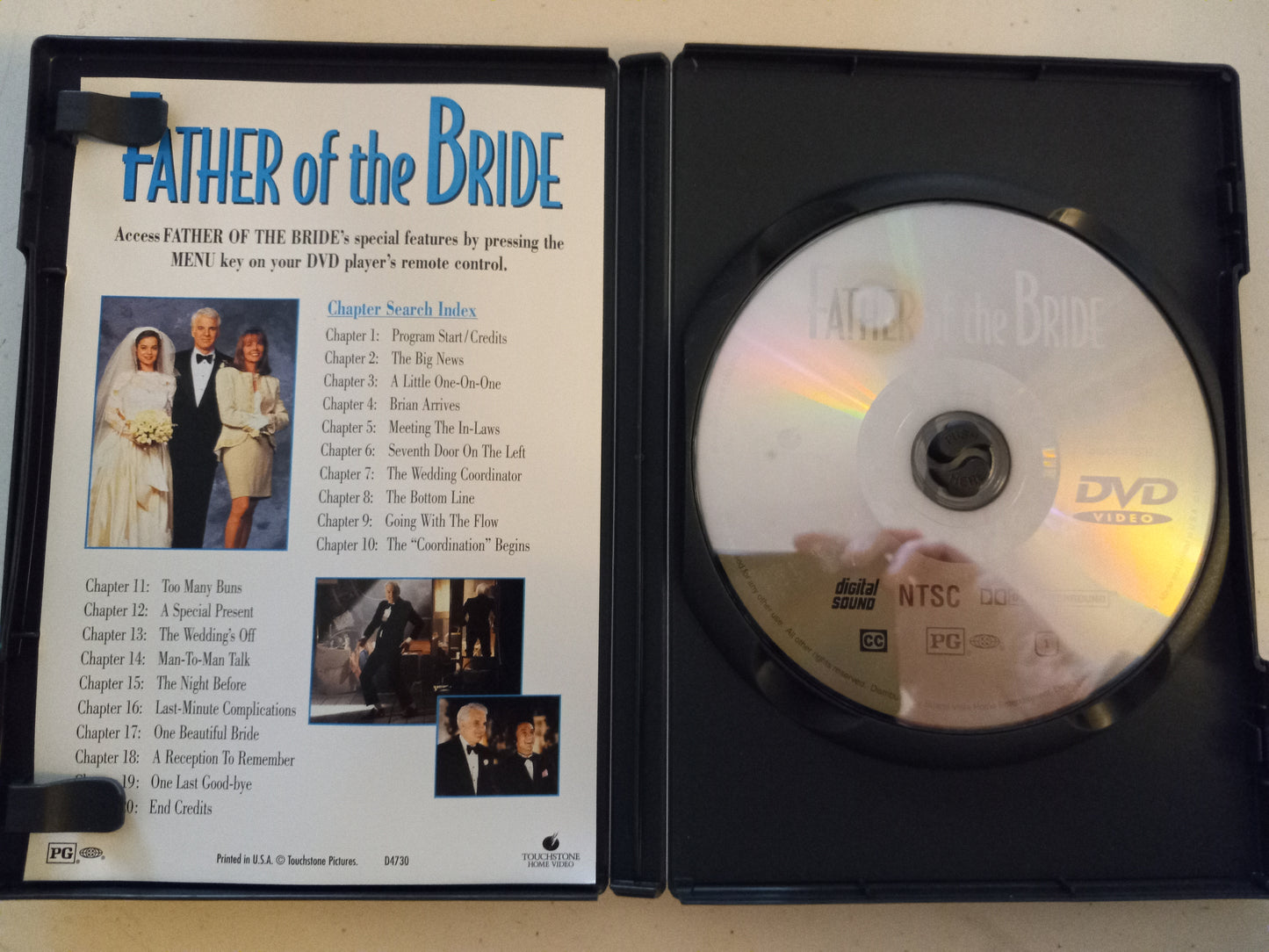 Father Of The Bride, DVD Movie, Widescreen, Rated PG, USED
