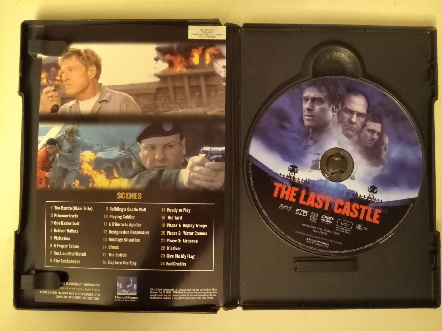The Last Castle, DVD Movie, Widescreen, Rated R, USED