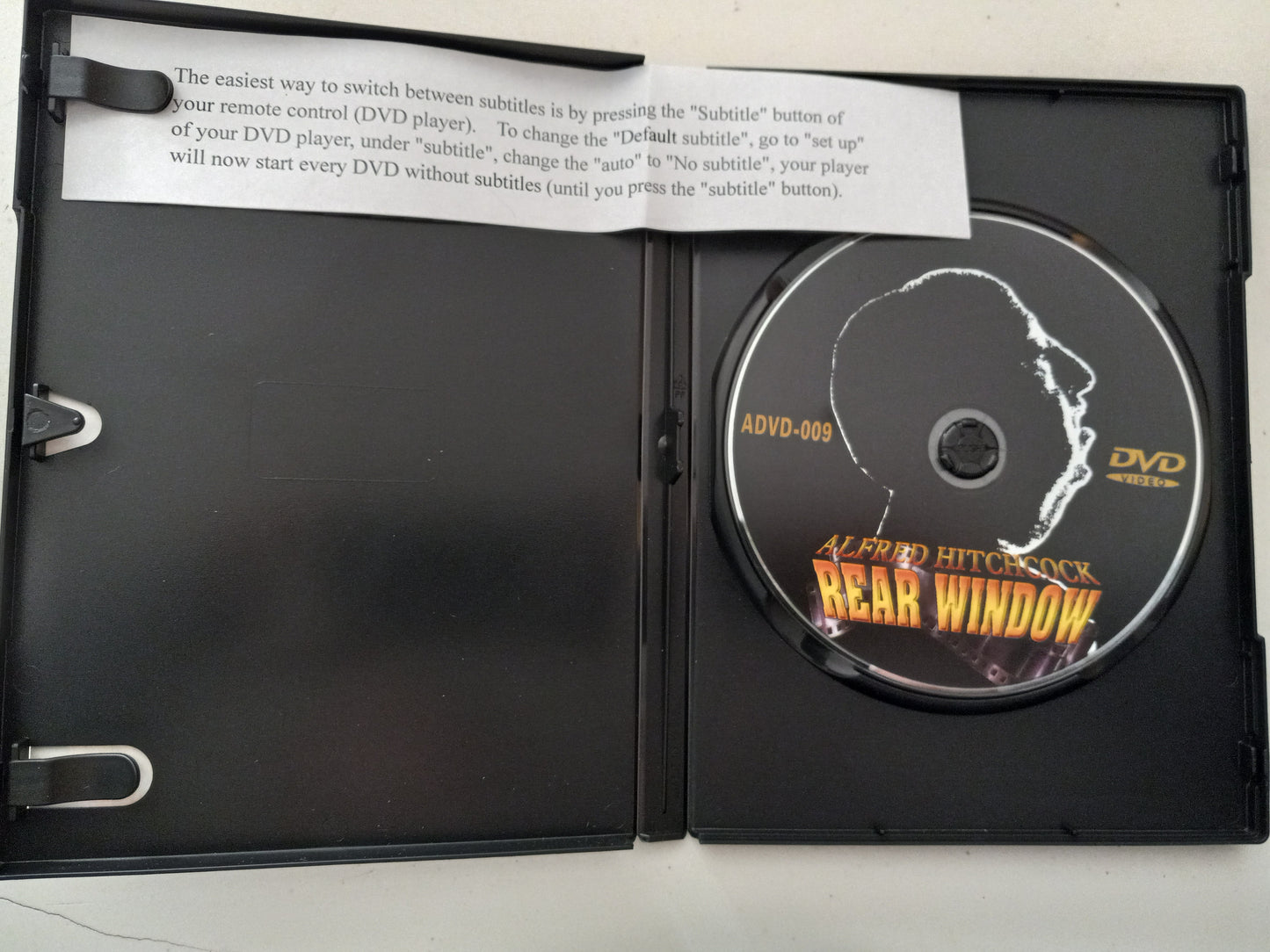 Rear Window, DVD Movie, Widescreen, Rated PG, USED