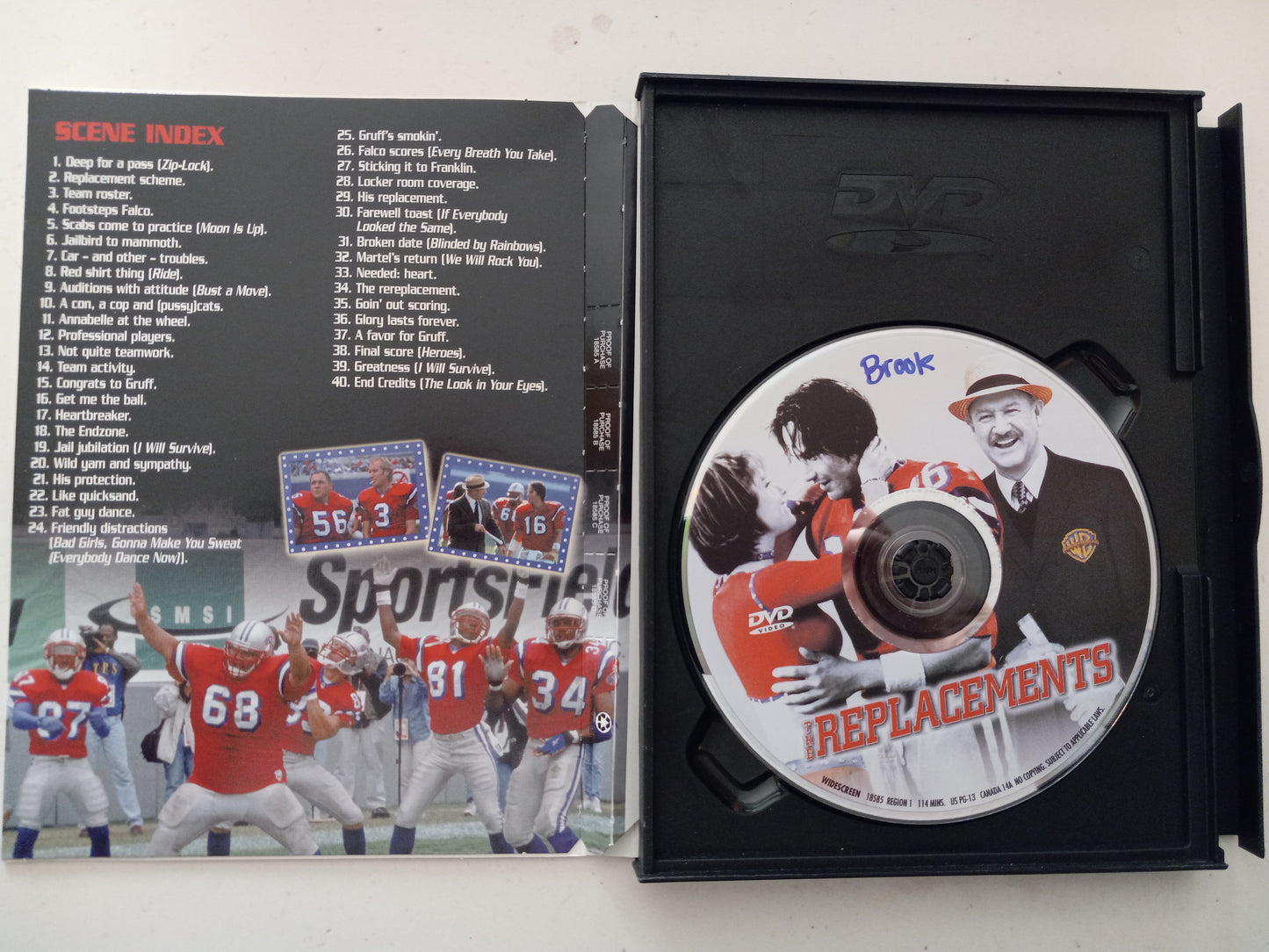 The Replacements, DVD Movie, Widescreen, Rated PG-13, USED