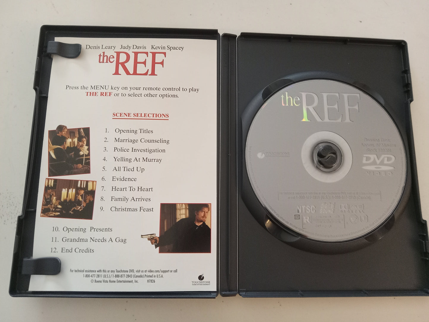 The Ref, DVD Movie, Rated R, Dennis Leary Widescreen, USED