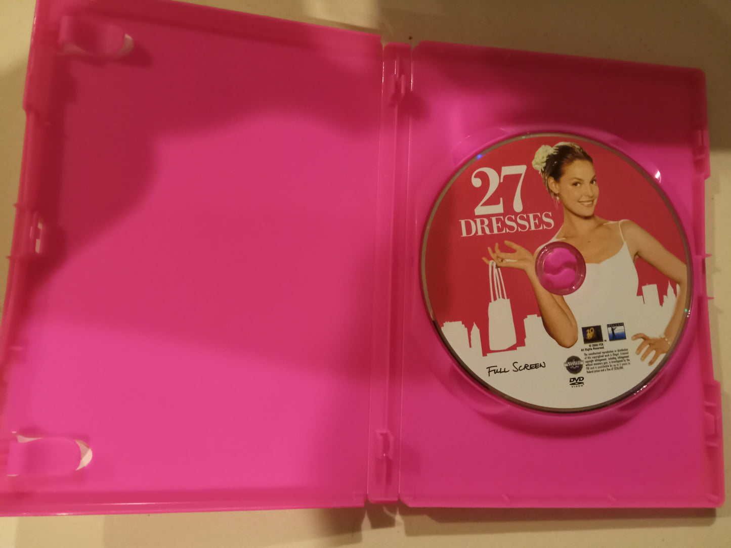 27 Dresses, DVD Movie, Fullscreen, Rated PG-13, USED