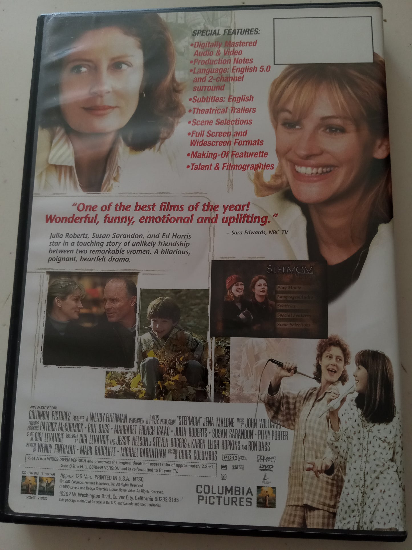 Step Mom, DVD Movie, Widescreen, Rated PG-13, USED