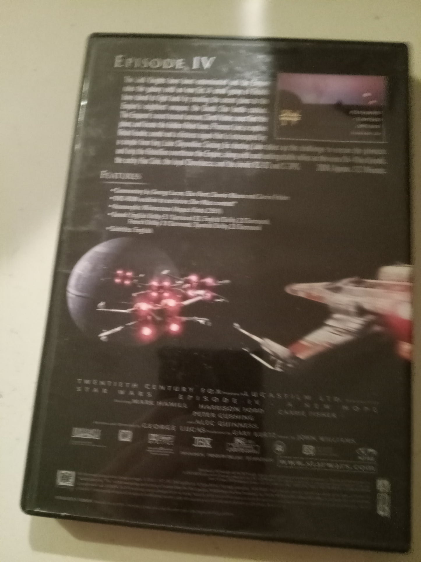 Star Wars IV 4, A New Hope, DVD Movie, Widescreen, Rated PG, USED