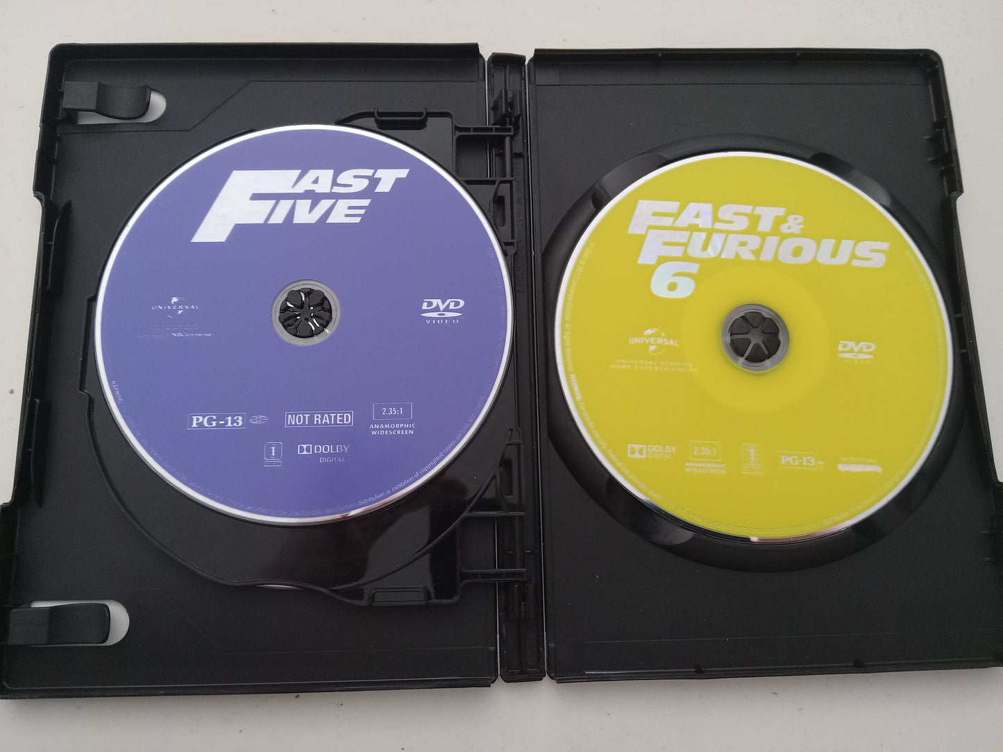 Fast And Furious Collection 4,5,6, Fast Five, DVD Movies, Vin Diesel Widescreen, Rated PG-13, USED