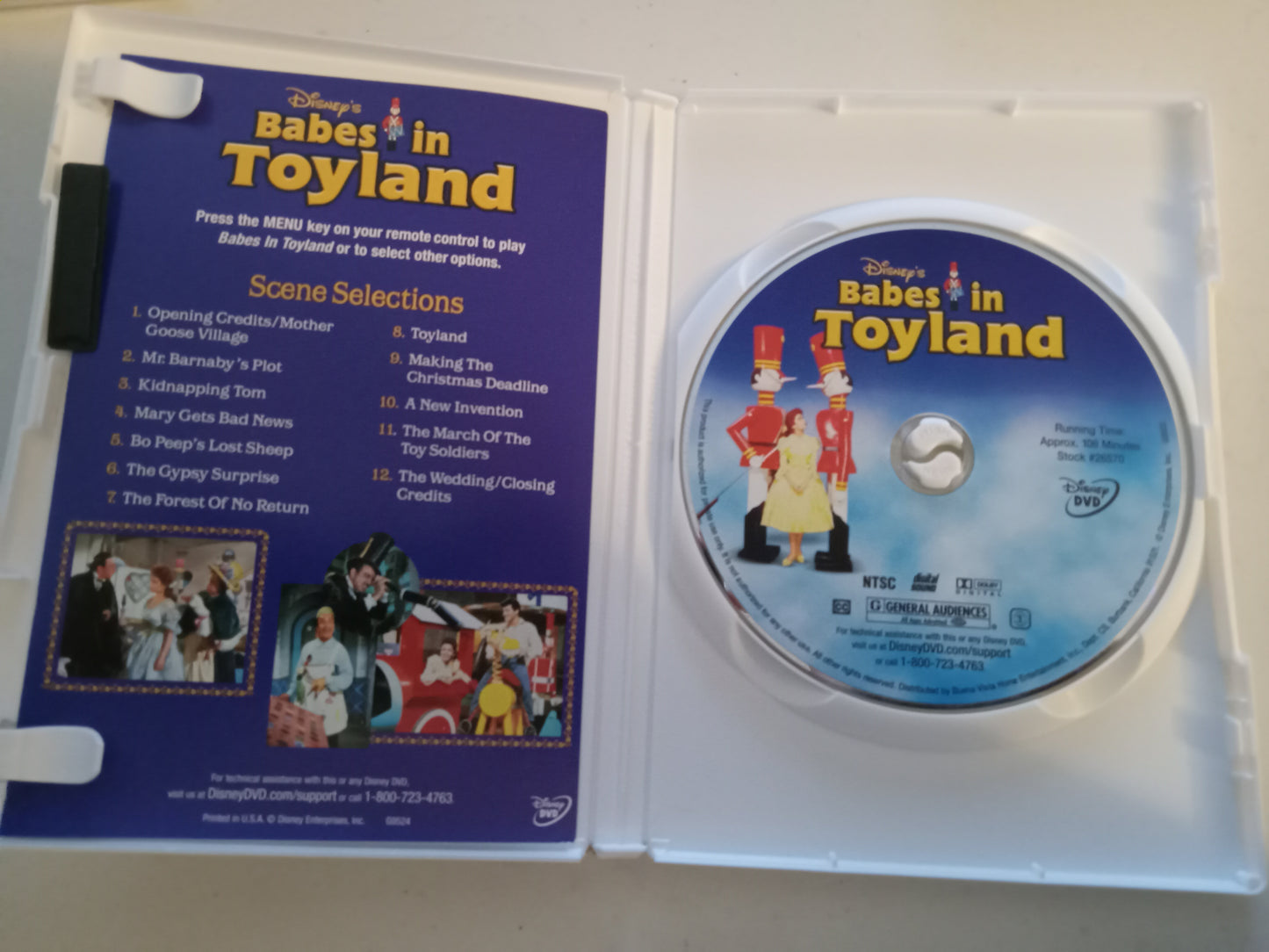 Babes In Toyland, DVD Movie, Fullscreen, Rated G, USED