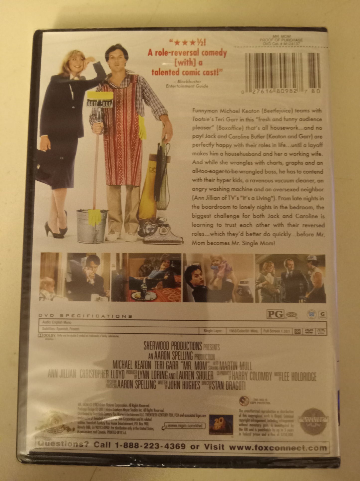 Mr. Mom, DVD Movie Michael Keaton Widescreen/Fullscreen, Rated PG, NEW/USED